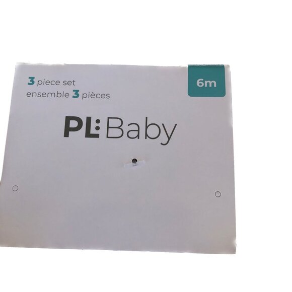 PL:Baby 3 Piece Matching Set Sweatpants Sweatshirt Bodysuit 6M - Picture 10 of 12